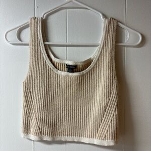Wild Fable Cream Ribbed Crop Top
